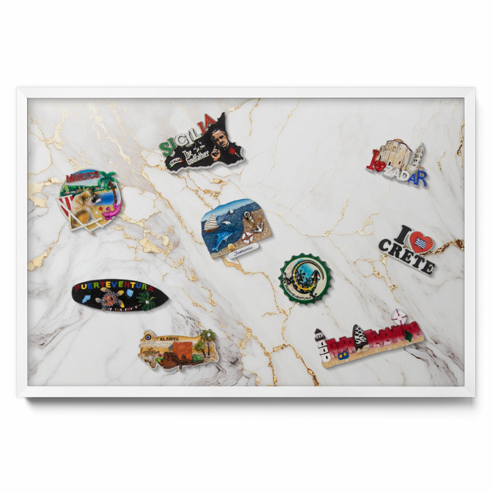 Magnetická tabule na magnety Stylový mramorový kámen