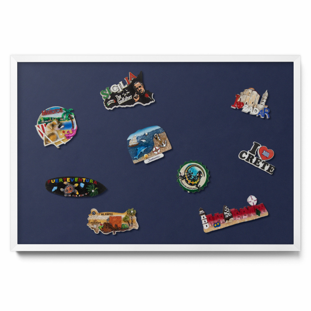 Tabule na magnety z cest Tmavě námořnická barva