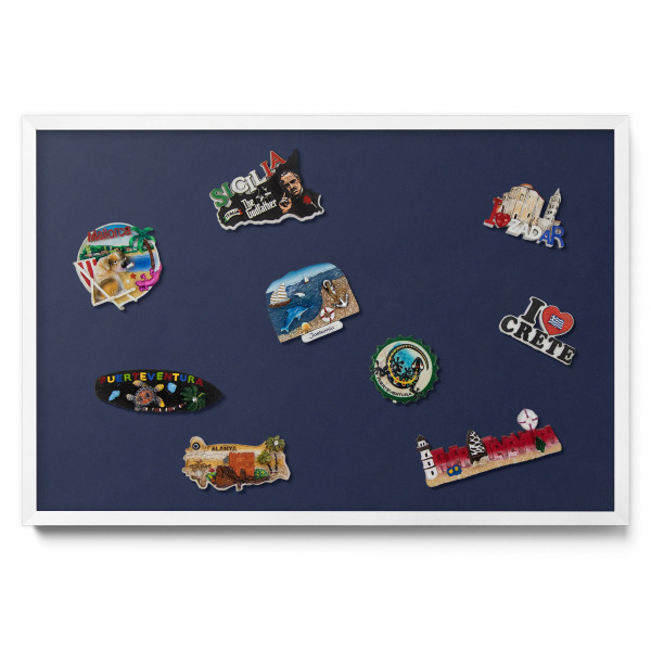 Tabule na magnety z cest Tmavě námořnická barva