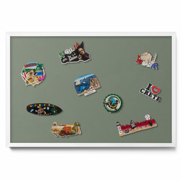 Magnetická tabule na magnety Olivová barva