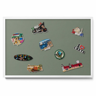 Magnetická tabule na magnety Olivová barva