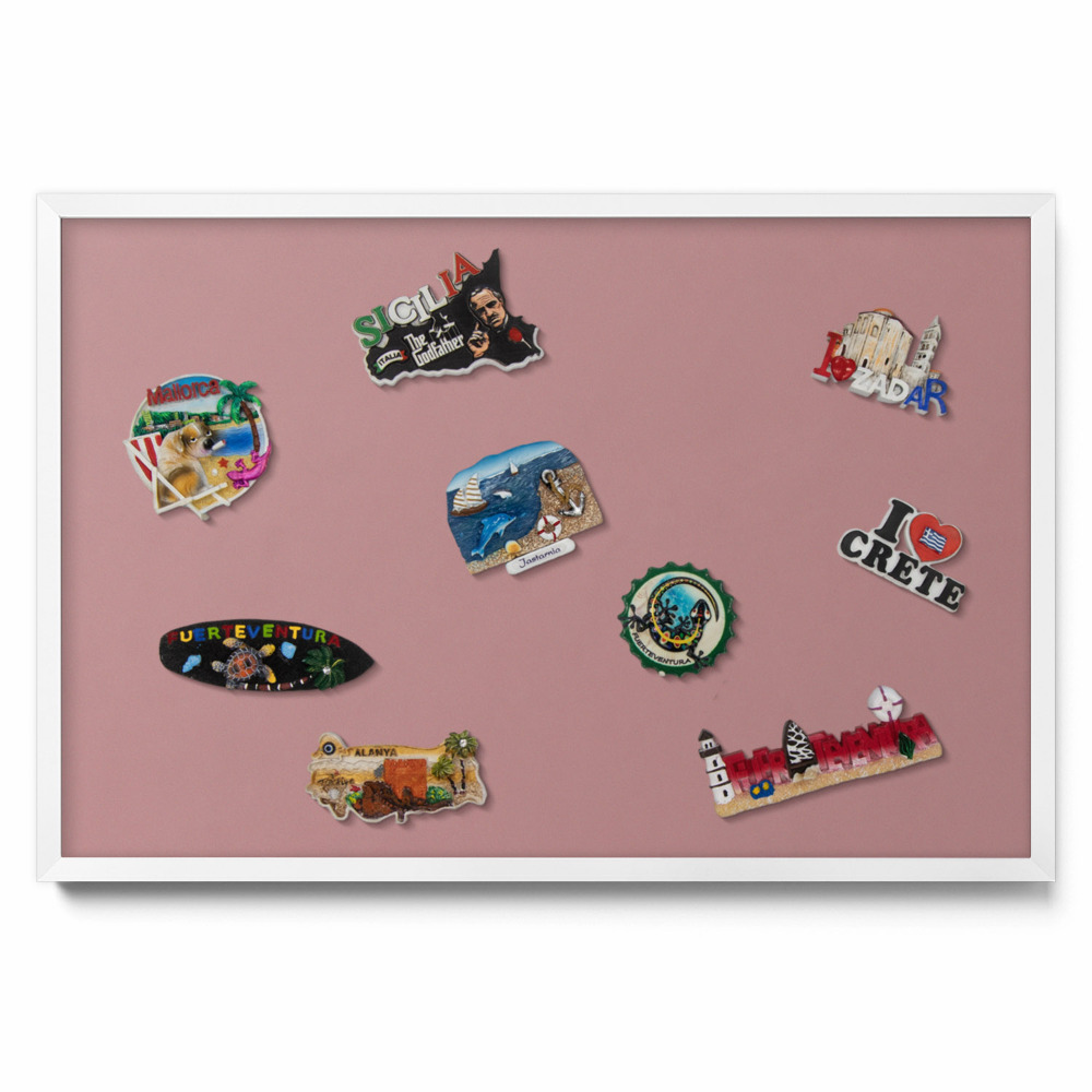 Tabule na magnety Pastelově růžová barva