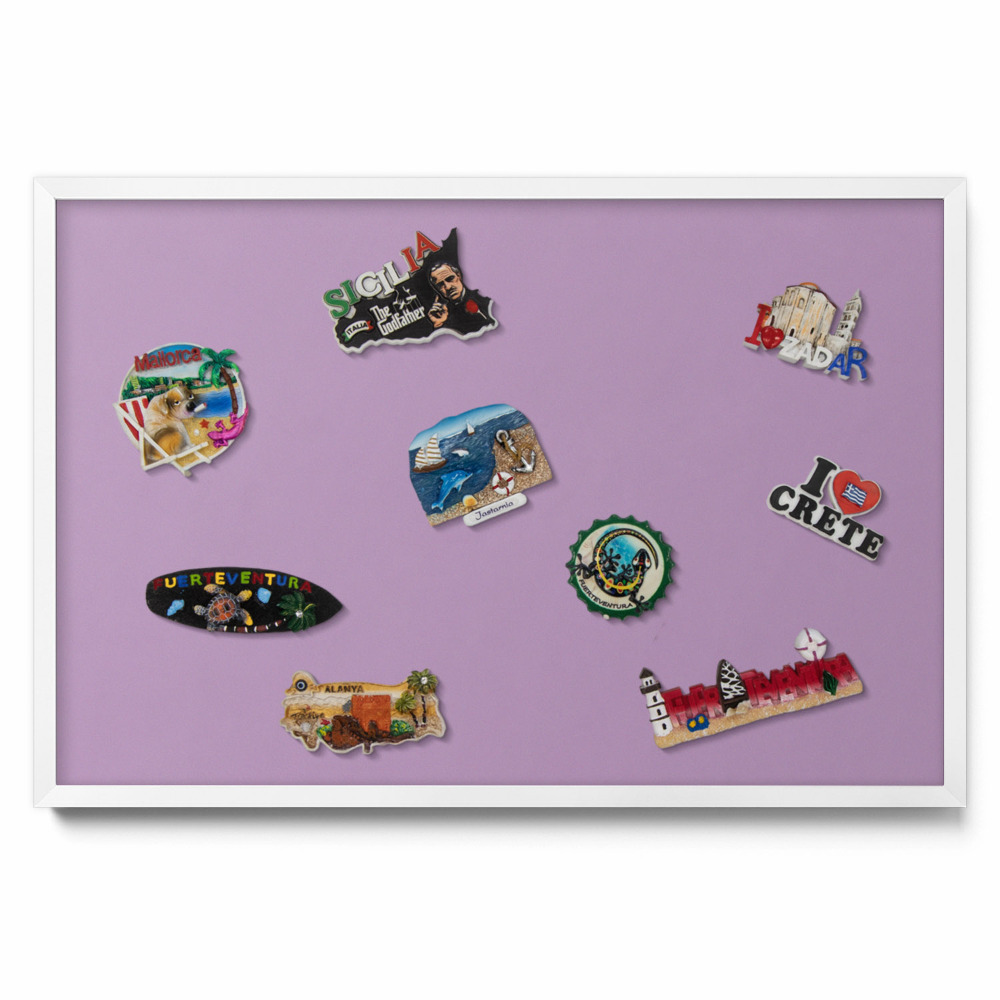 Magnetická tabule na magnety Pastelově fialová barva