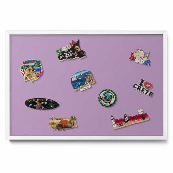 Magnetická tabule na magnety Pastelově fialová barva