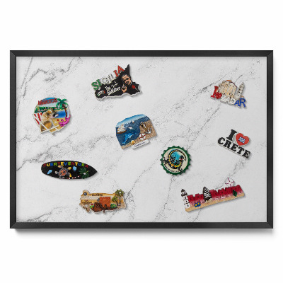 Tabule na magnety z cest Jemný světlý mramor