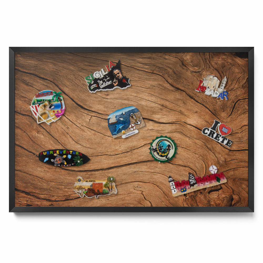 Plechová tabule na magnety Textura prasklého dřeva