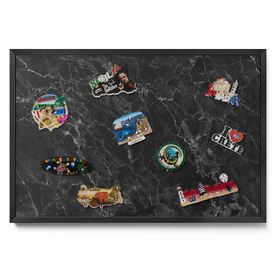 Tabule na magnety na zeď Elegantní černý mramor