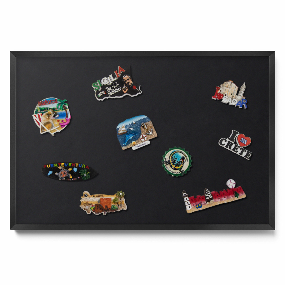 Tabule na magnety z cest Černá barva