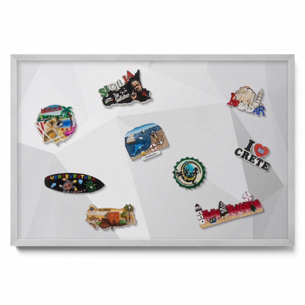 tabule na magnety z cest 3D geometrické pozadí