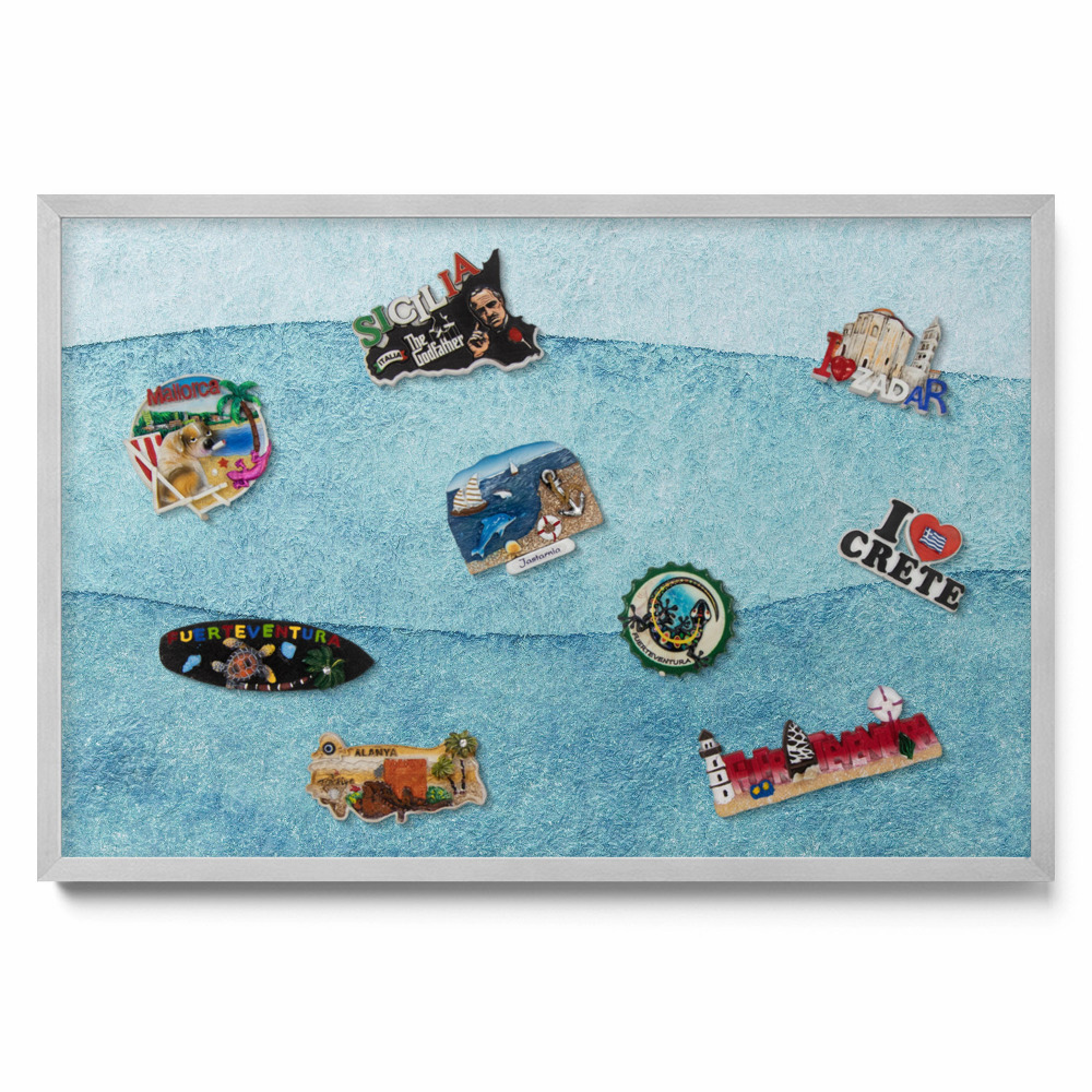 tabule na magnety Akvarel modré vlny