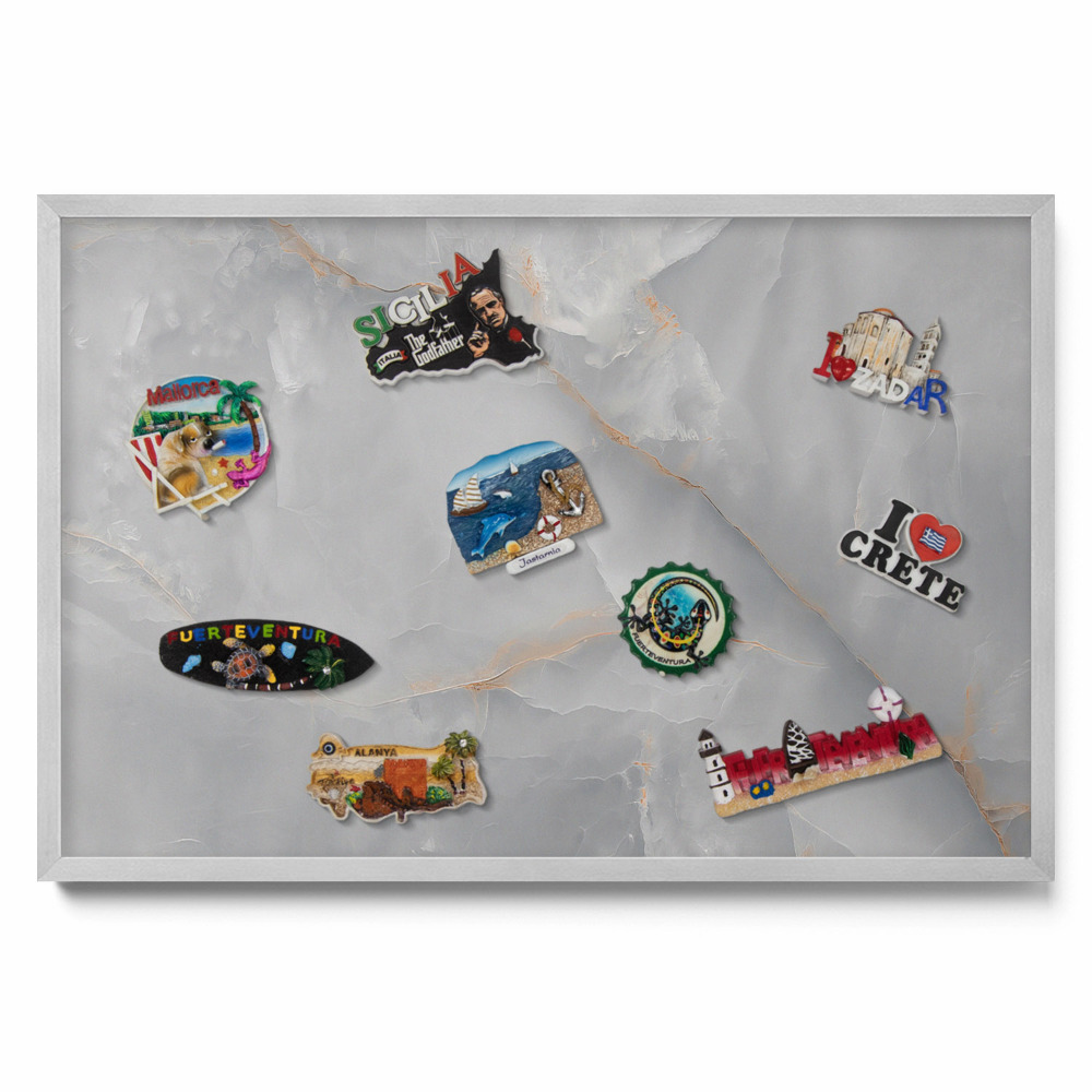 nástěnka na magnety Elegantní dekorativní mramor