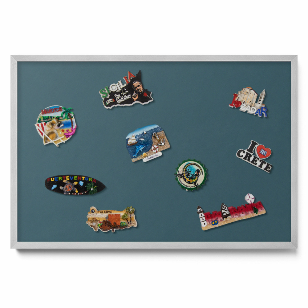 magnetická tabule na magnety Tmavě tyrkysová barva