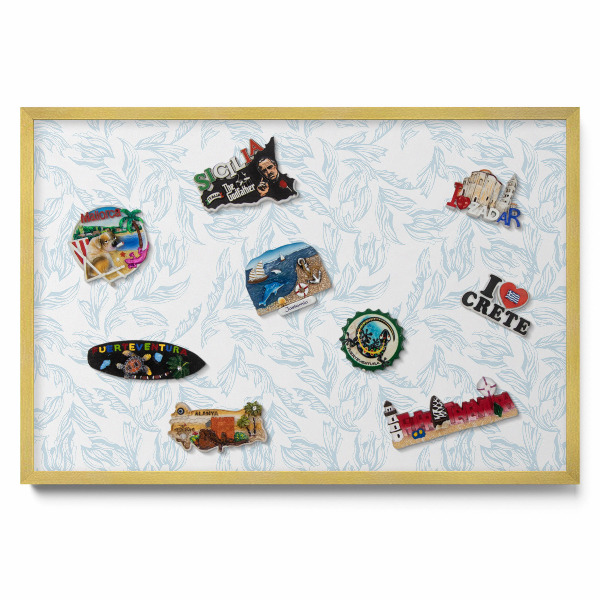 Tabule na magnety Pravidelný listový vzor