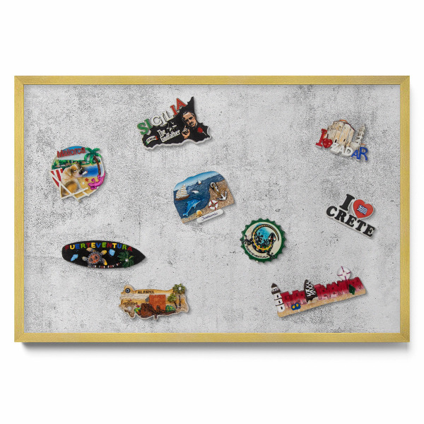 Kovová tabule na magnety Opotřebovaná betonová textura