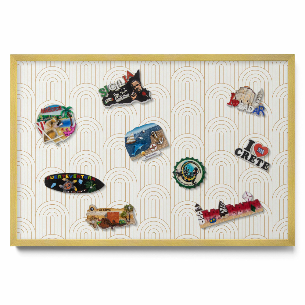 Plechová tabule na magnety Lineární pravidelné oblouky