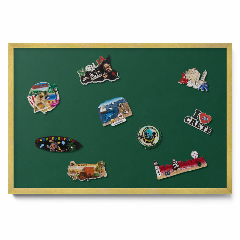 Tabule na magnety Tmavě zelená barva