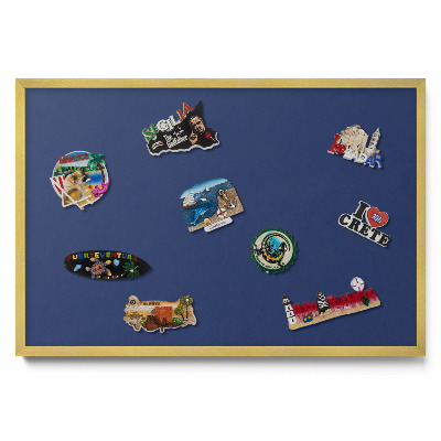 Plechová tabule na magnety Tmavě modrá barva