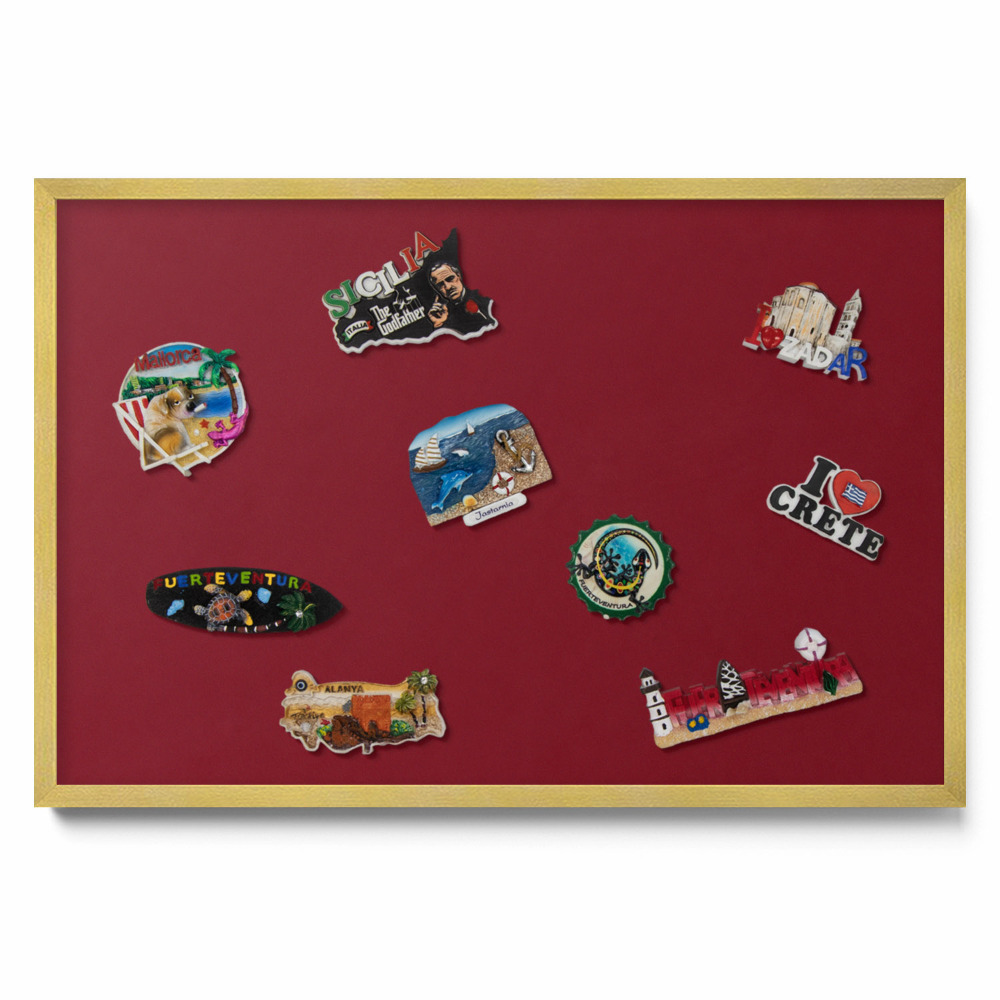 Kovová tabule na magnety Vínové barvy