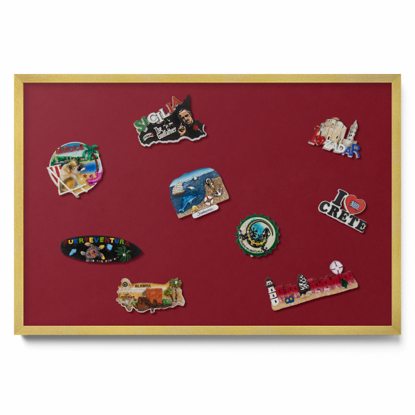 Kovová tabule na magnety Vínové barvy