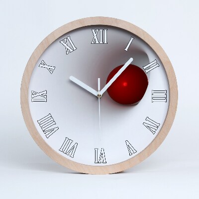 Dřevěne hodiny Abstraktní koule