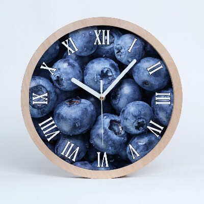 Dřevěné hodiny s fotkou Bobule