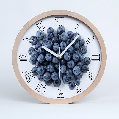 Okrúhle dřevěne hodiny Malé bobule