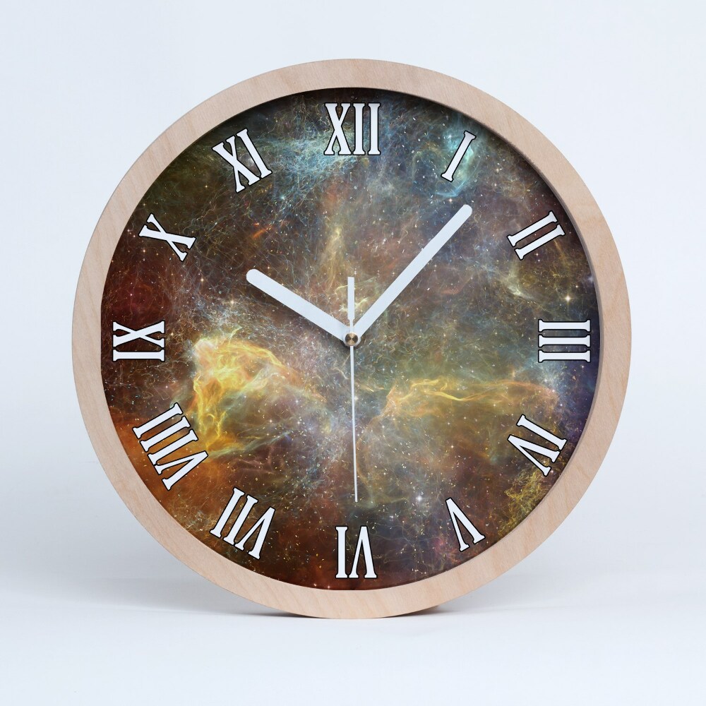 Nástěnné dřevěné hodiny Cosmos
