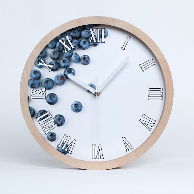 Dřevěné hodiny nástěnné Bobule