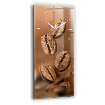 Vertikální hodiny na skle Abstraktní barvy