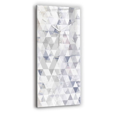 Vertikální nástěnné hodiny Geometrický vzor