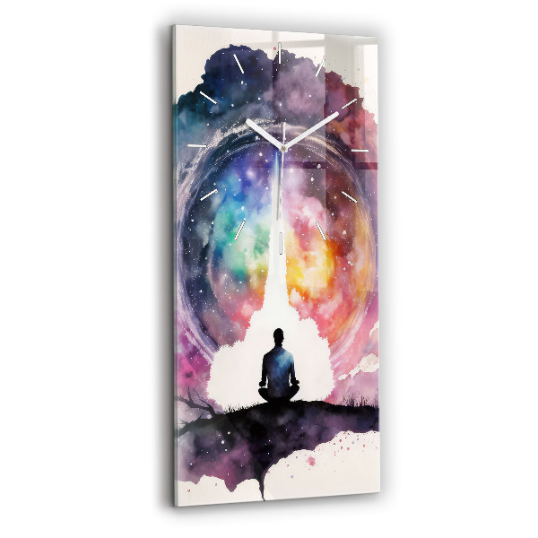 Vertikální hodiny na skle Životní styl meditace