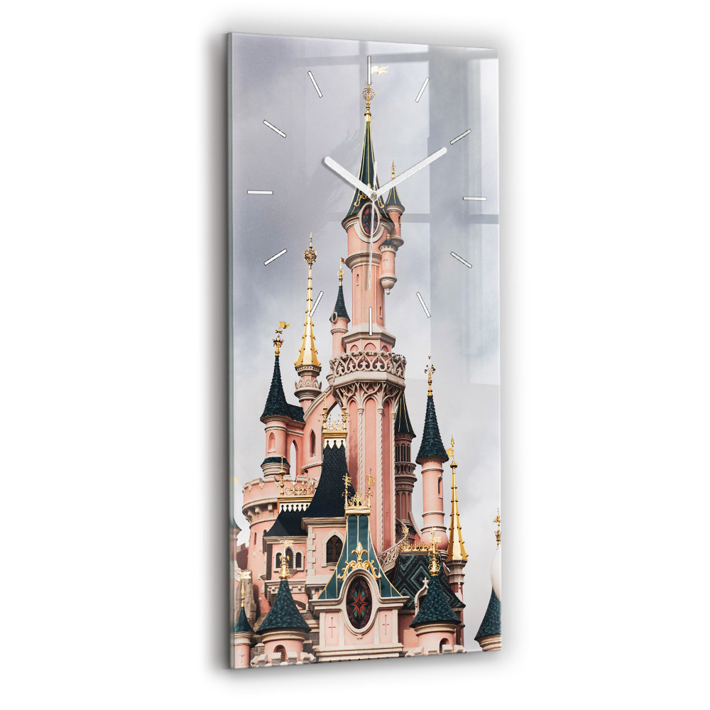 Vertikální hodiny na skle Zámek Disneyland v Paříži