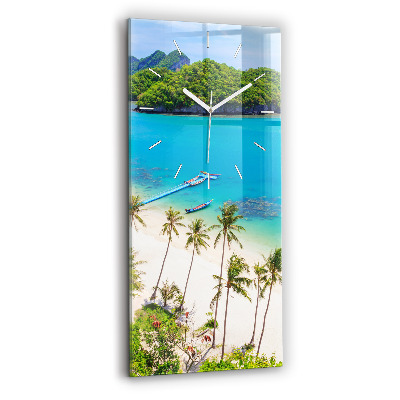 Vertikální nástěnné hodiny Národní park Thajsko