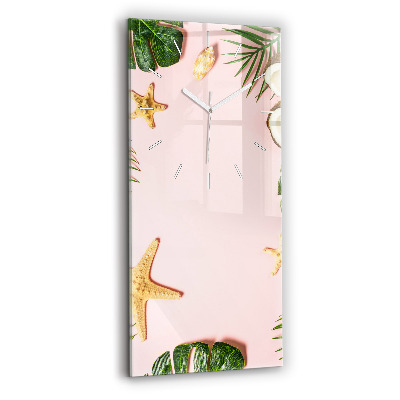 Vertikální nástěnné hodiny Letní nálada