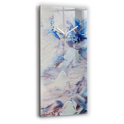 Vertikální nástěnné hodiny Textura abstraktní barvy