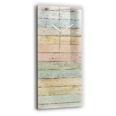 Vertikální nástěnné hodiny Barevné desky