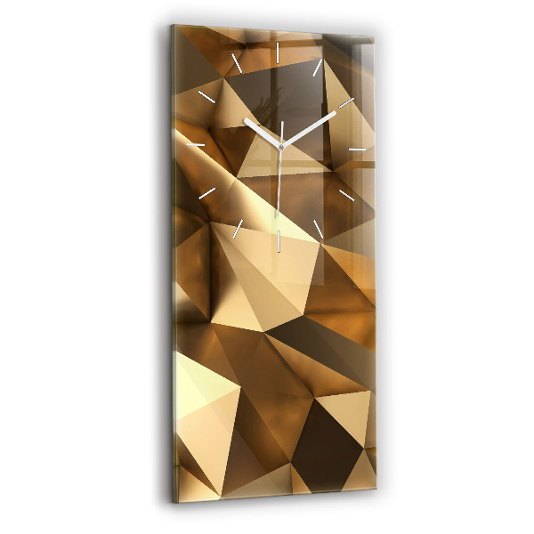 Vertikální nástěnné hodiny Geometrická textura