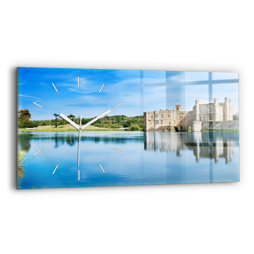Horizontální nástěnné hodiny Hrad Leeds