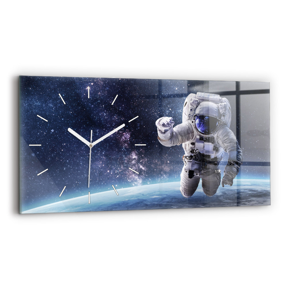 Horizontální nástěnné hodiny Astronaut