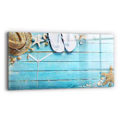 Horizontální nástěnné hodiny Prázdninové doplňky