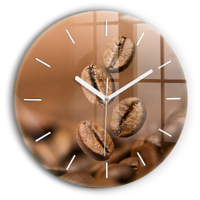 Skleněné hodiny kulaté Abstraktní barvy