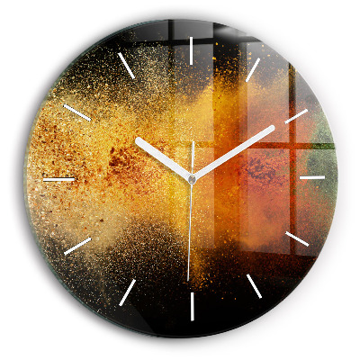 Skleněné hodiny kulaté Rozsypané koření