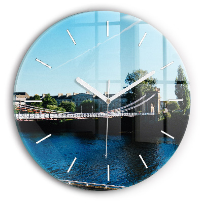 Skleněné hodiny kulaté Southportland Skotsko