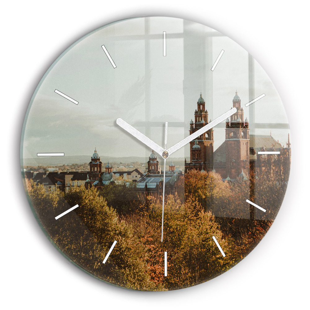 Skleněné hodiny kulaté Umělecká galerie v Glasgow